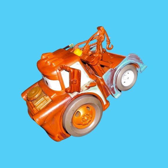 Disney Pixar Cars Toys Mater Push Along Tow Truck 5.5” B7 - Picture 4 of 6